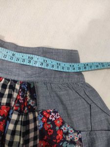 Boho Patchwork Mini Skirt