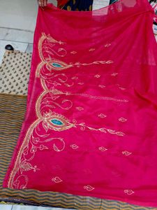vintage pure zari saree
