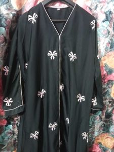 Abaya with Pink Bows