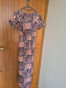 Shein Boho Patchwork Maxi Dress