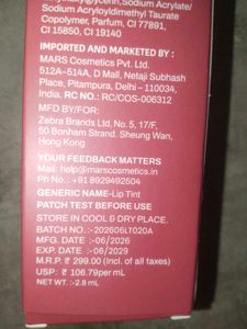 MARS Velvet Lip Tint