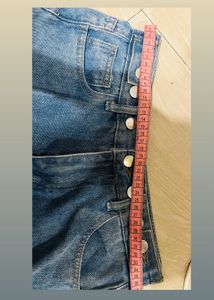 Distressed Blue Denim Jeans
