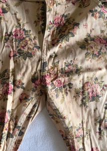 Vintage Floral Print Jeans