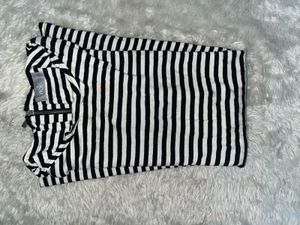 Striped A-line Dress