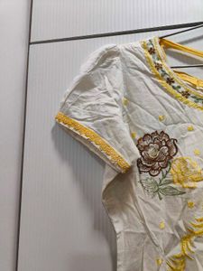 Y2k Style White Kurti