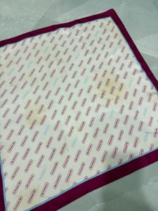 Coach silk Scarf Logo Print