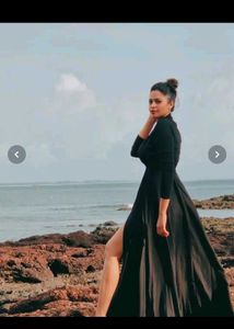 Elegant black Maxi Dress