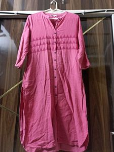 Need Iron, Pink Kurti In Good Condition