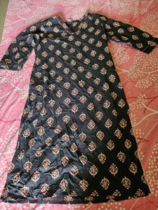 Soch Printed Black Kurta Women🖤