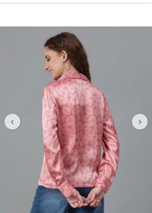 Stylish Pink Floral Print Shirt