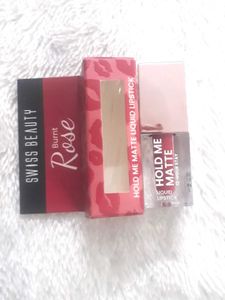 Swiss Beauty Hold Me Matte Liquid Lipstick | 12 Ho