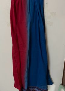Biba Red blue duptta