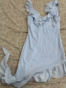 Light Blue Ruffle Dress