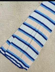 Blue Striped Maxi Dress