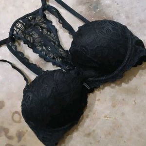 Black Lace Push-Up Bra
