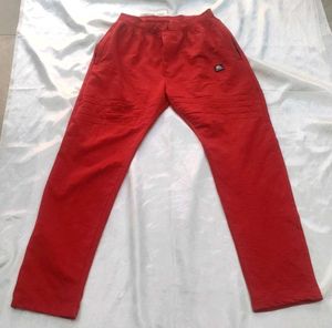 Stylish Red Casual Pants