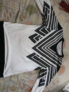 Graphic Print Long Sleeve Top