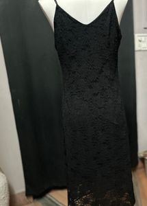 Elegant Black Lace Dress