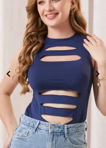 Sale!!shein blue design top