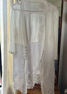 Elegant White Chikankari Kurta Set