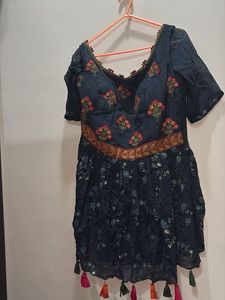 Stylish Navy Blue Palazzo Pants