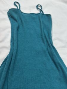 Teal Slip Dress