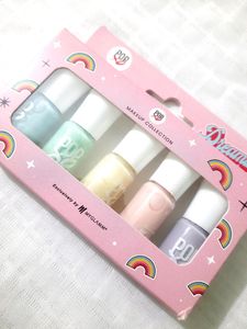 POPxo Makeup - Dreamin Mini Nail Kit (Set Of 5) | Long Lasting, Chip-Resistant, Glitter Mini Nail Polish Set (15ml X 5)