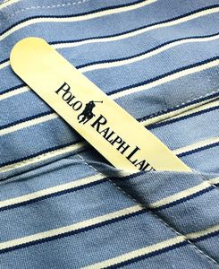 Authentic Polo RL Dress Shirt Blue Striped