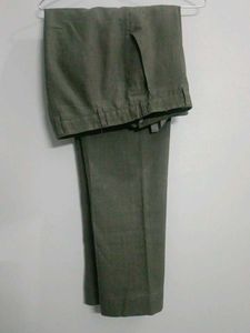 Men's charcoal grey cotton linnen Trousers.New con