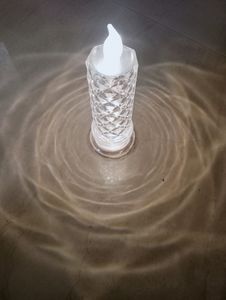 White Rose Design Candle 🕯️