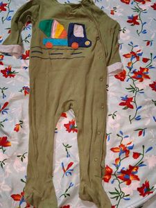 Adorable Truck Applique Baby Onesie