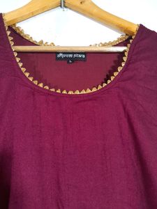 Burgundy Kurta ( Women's)