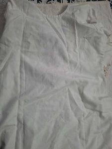 Embroidered White Kurta