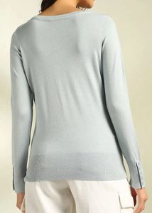 Light Blue V-Neck Sweater