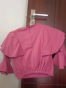 Pretty Pink Bell Sleeve top