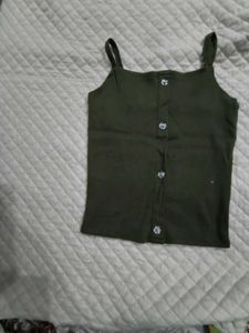 olive green tight fit top for my girly pops