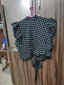 Polka Dot Crop Top