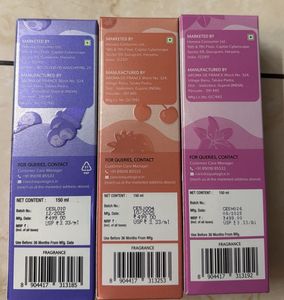 Aqualogica Body Mist Set - Three Scents