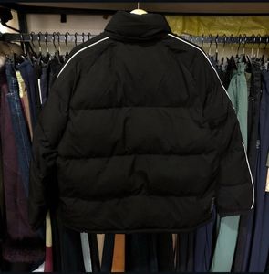 Flion Black Double Zipper Puffer Jacket
