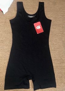 Black Mid-length Playsuit