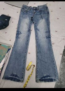 Vintage Flared Blue Jeans