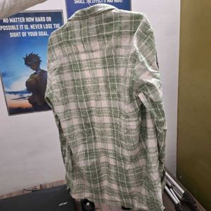 Green Plaid Button-Down