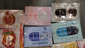 pack of 17, face , lip and eye mask