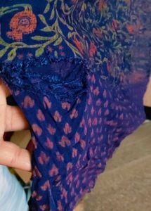 Beautiful Blue Embroidered Kurta