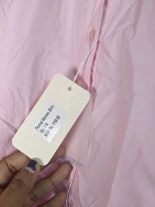 Free shipping - Women's Pink Button-Up Shirt