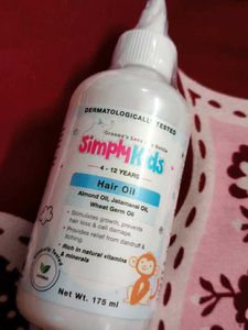 Simply Kids Hair Oil for 4-12 Years