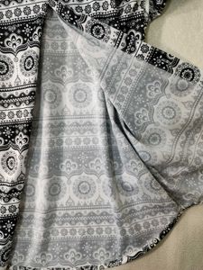 Retro Black &amp; White Patterned Shirt