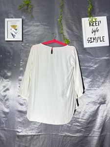 Tommy hilfiger Elegant White Ruffled Top