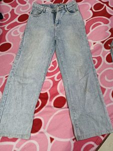 Light Wash Wide Leg Jeans