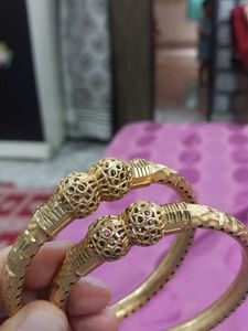 Ornate gold Tone Bangles